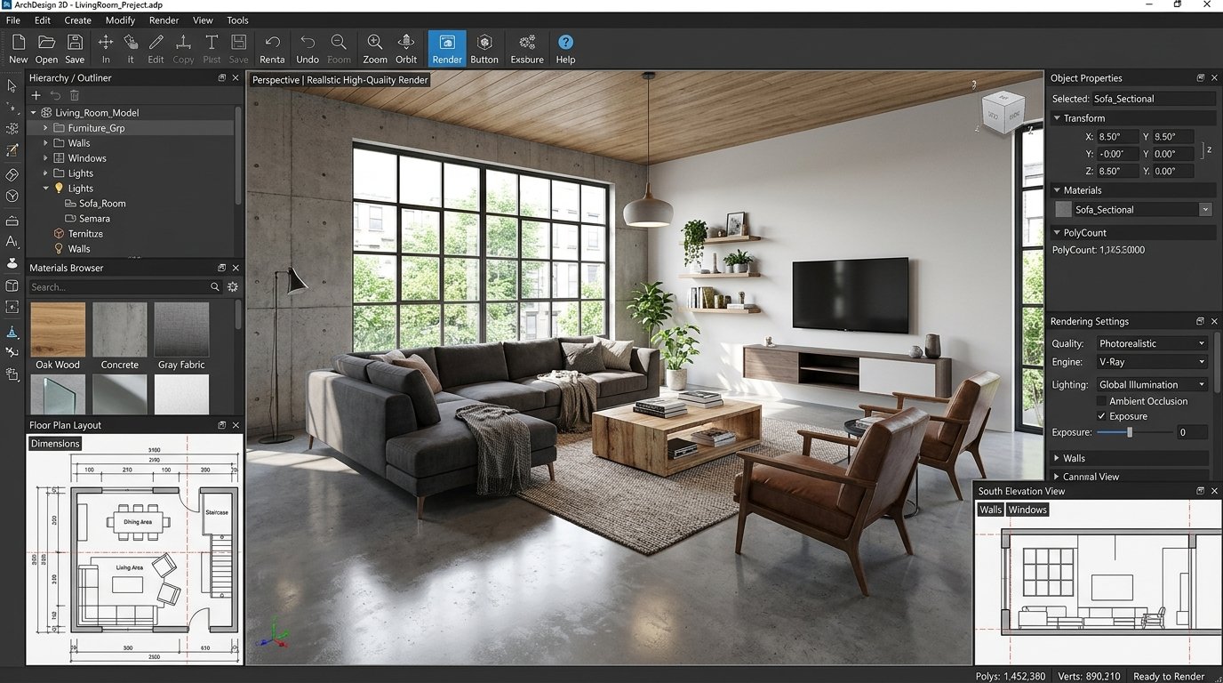 3D Architectural Interior Renders